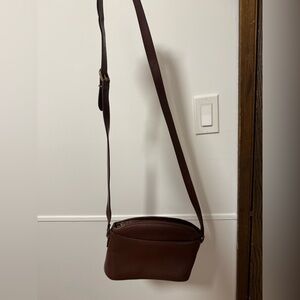 Coach Dark Brown Leather Crossbody Bag